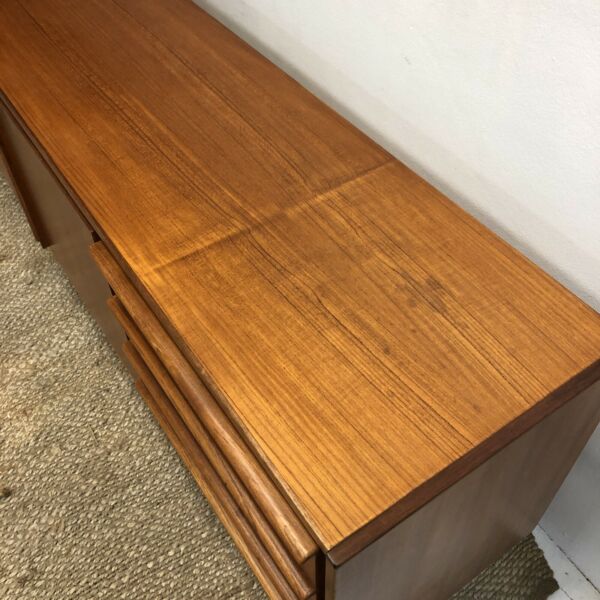 Restored Mid Century Modern ‘Parker’ Lip Handle Sideboard