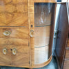 Restored Walnut Veneered Art Deco Cocktail Cabinet