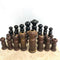 Large Mid Century Robin Welch Salt Glazed Art Pottery Chess Pieces
