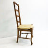 Set Of 4 French Provincial Style Rush Seat Ladder Back Dining Chairs