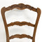 Set Of 4 French Provincial Style Rush Seat Ladder Back Dining Chairs