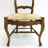 Set Of 4 French Provincial Style Rush Seat Ladder Back Dining Chairs