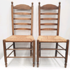 Rush Seat Ladder Back Chairs