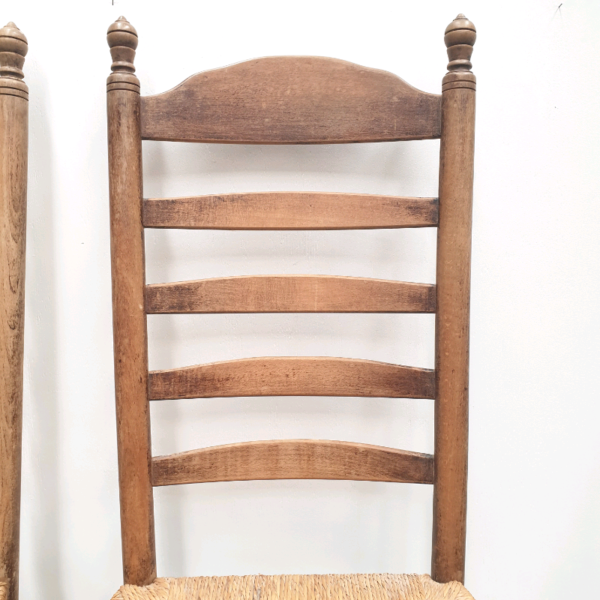 Rush Seat Ladder Back Chairs