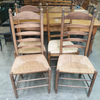 Rush Seat Ladder Back Chairs