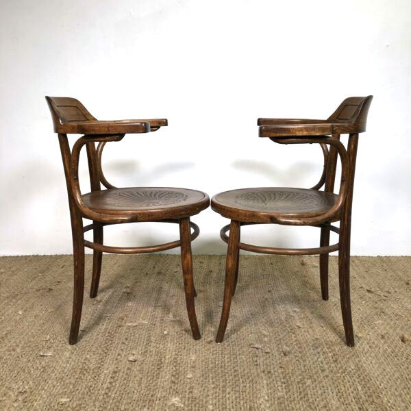 Set of 10 Antique Bentwood Chairs Jacob & Joseph Kohn Austria