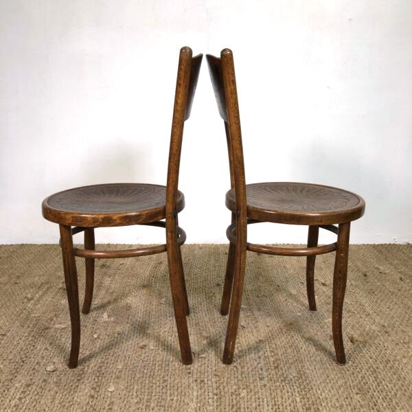 Set of 10 Antique Bentwood Chairs Jacob & Joseph Kohn Austria