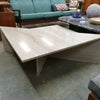 Split Sectional Travertine Coffee Table