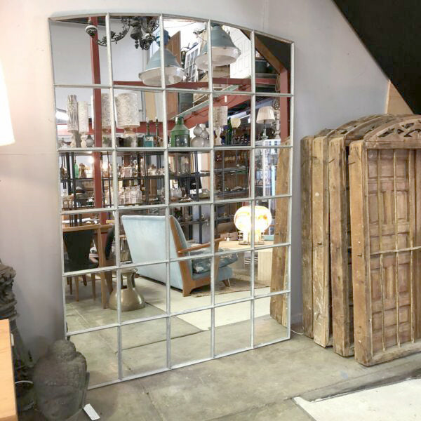 Industrial Steel Frame 30 Section Mirror
