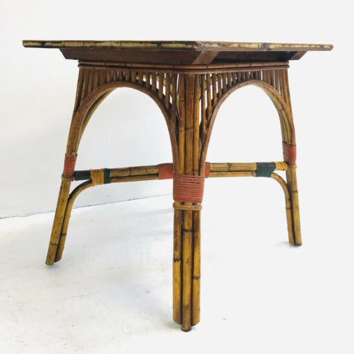 Stunning Antique Restored Cane Table