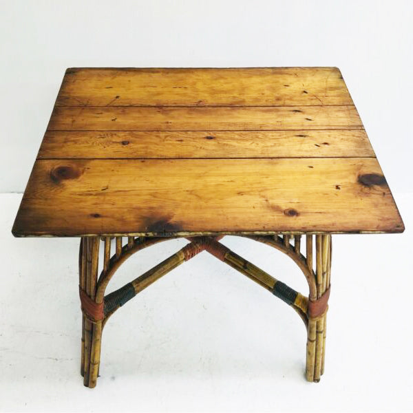 Stunning Antique Restored Cane Table