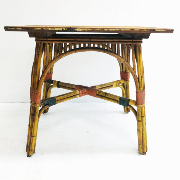 Stunning Antique Restored Cane Table