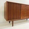 Tambour Door Mid Century Professionally Restored Danish Sideboard