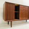 Tambour Door Mid Century Professionally Restored Danish Sideboard