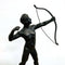C1900 'The Archer' German Bronze Figure by Ludwig Graefner