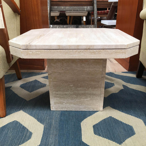 Travertine Square Side / Coffee Table