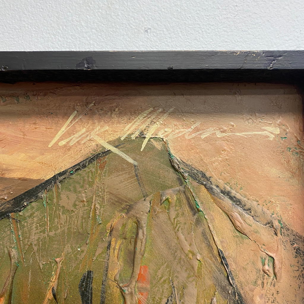 Retro Viktor Mednis Indigenous Australian Abstract Impressionist Art
