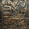 Vintage 1970’s Sailing Ship Copper Wall Art