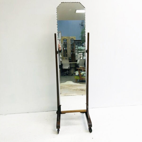 Vintage Art Deco Cheval Mirror