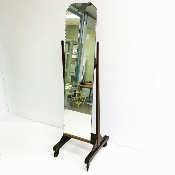 Vintage Art Deco Cheval Mirror