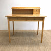 Vintage Biedermeier Style Burch Burl Wood Veneer Writing Desk