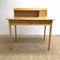 Vintage Biedermeier Style Burch Burl Wood Veneer Writing Desk