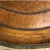 Beautiful Vintage Bowl Shaped Wine Table With Brass Mounts