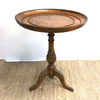 Beautiful Vintage Bowl Shaped Wine Table With Brass Mounts