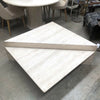 Vintage Open Grain Two Tier Travertine Origami Coffee Table