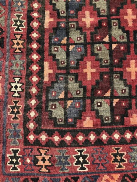 Vintage Wool Turkish Kilim Rug