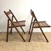 Vintage folding Teak chairs