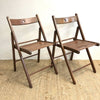 Vintage folding Teak chairs