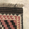 Hand Woven Wool Kilim Rug Brown Trim
