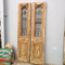Architectural Wrought Iron Baltic Pine Fan Light Entry Doors