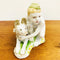 Vintage 1950's Young Border Guard with Dog Russian Porcelain Figurine