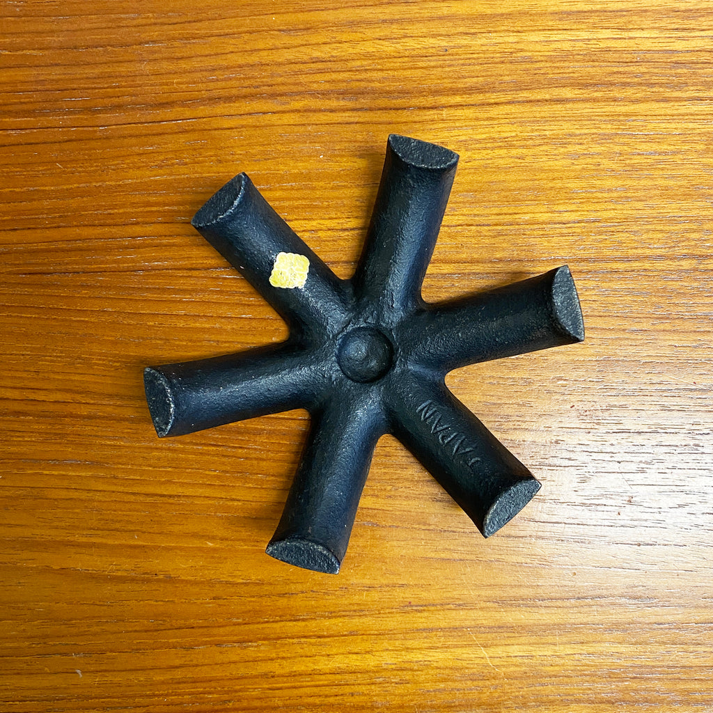 Mid Century Brutalist Cast Iron Candle/Taper holder