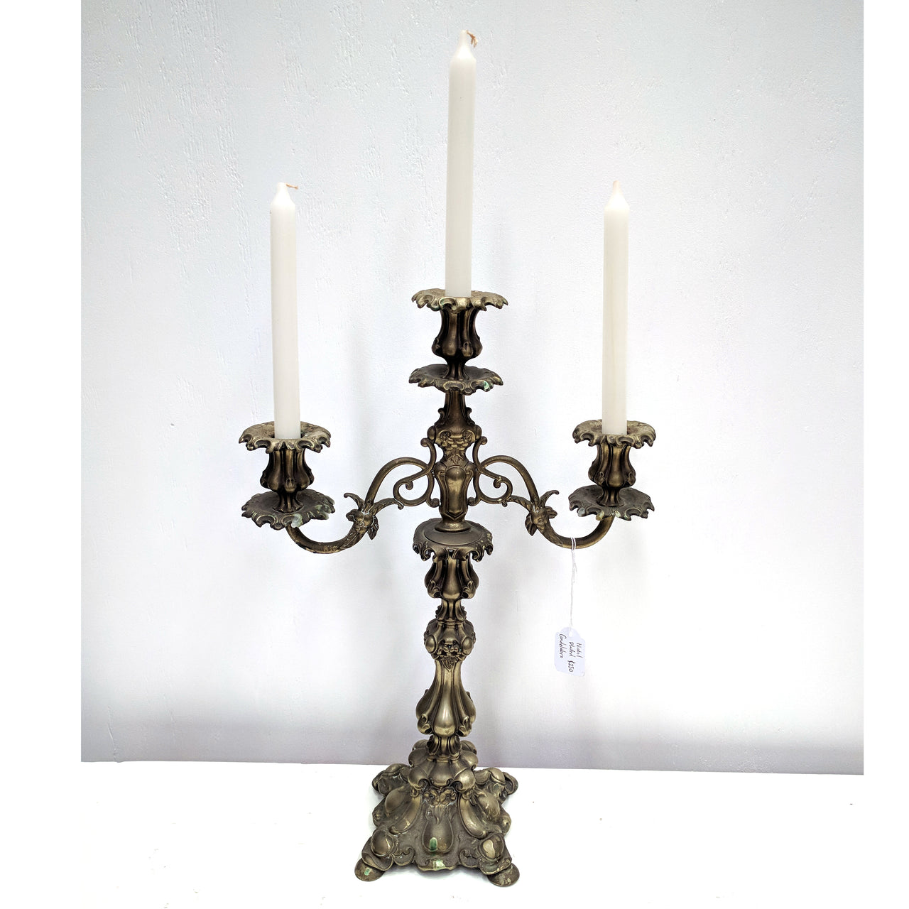 Antique style brass candelabra