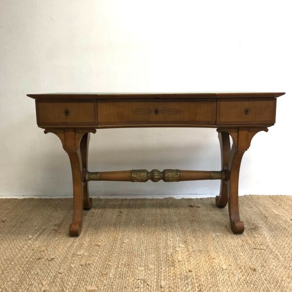 Vintage 19th Century Antique Russian Desk With Matching Chair