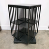 Ebonised Black Oak Revolving Bookcase Shelves