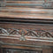 Gothic Brittany French Carved Oak 2 Height Sideboard Cabinet