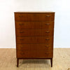 Mid Century Teak Danish Tallboy Chest Of Drawers
