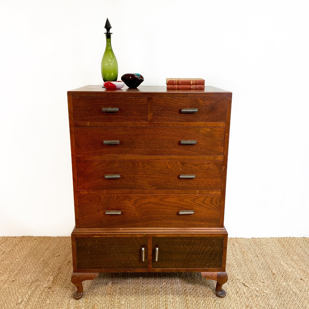 Art Deco Solid Timber Chest Of Drawers