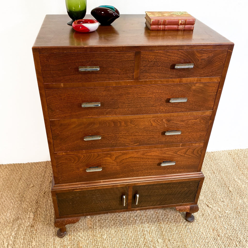 Art Deco Solid Timber Chest Of Drawers