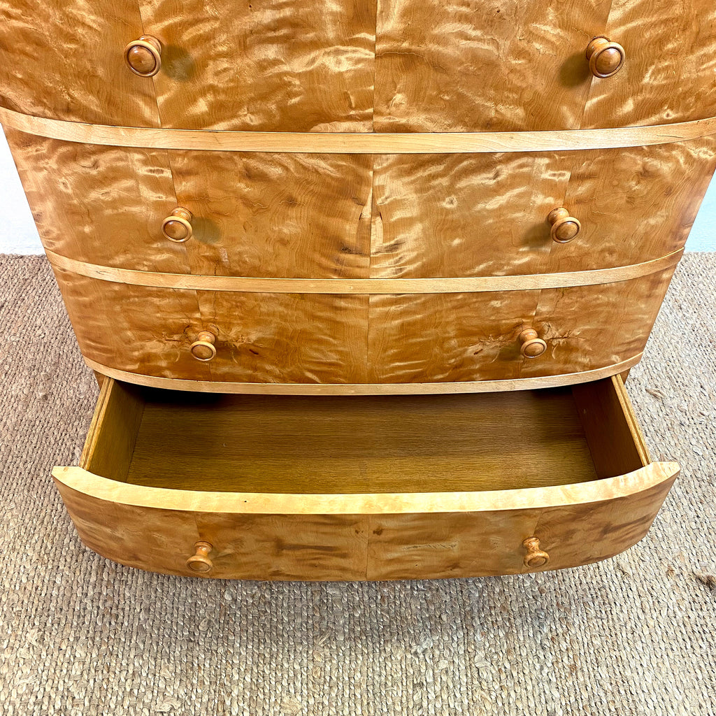 Early to Mid 20th Century Swedish Tall Boy Chest Of Drawers
