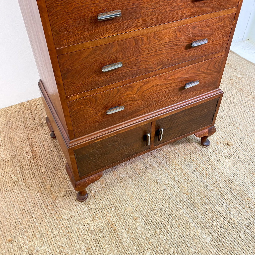 Art Deco Solid Timber Chest Of Drawers