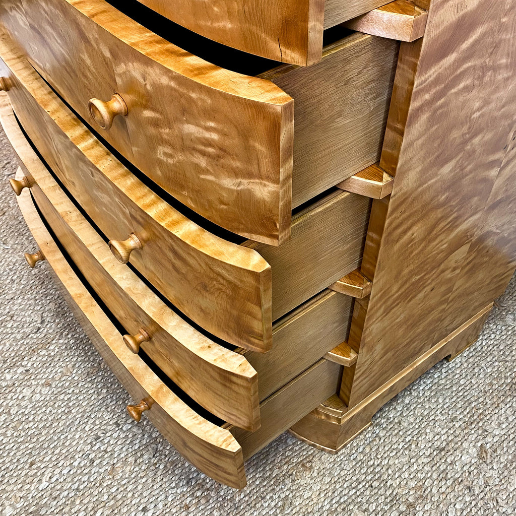 Early to Mid 20th Century Swedish Tall Boy Chest Of Drawers