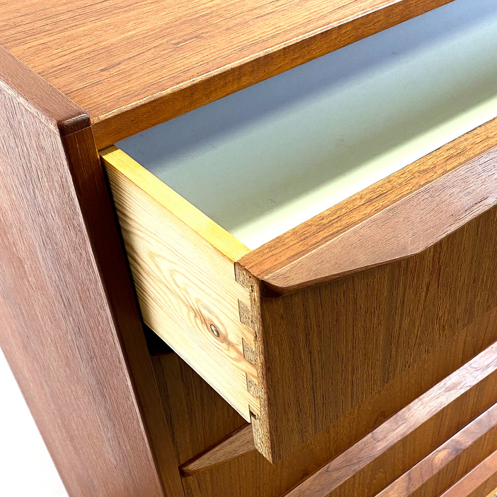 Early to Mid 20th Century Swedish Tall Boy Chest Of Drawers