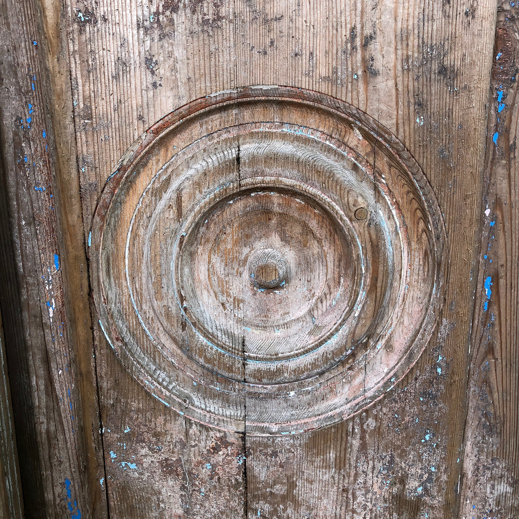 Pair of Vintage Baltic Pine Egyptian Doors