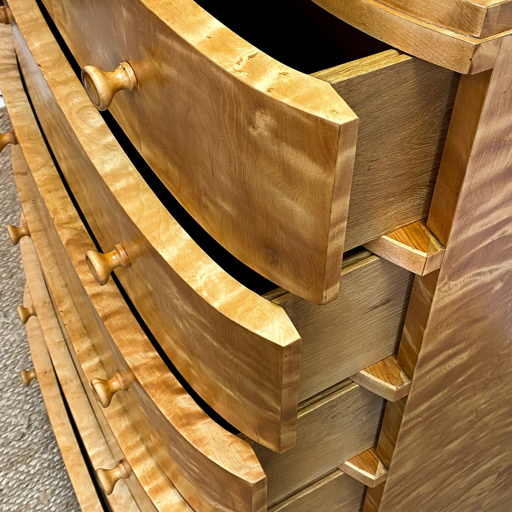 Early to Mid 20th Century Swedish Tall Boy Chest Of Drawers