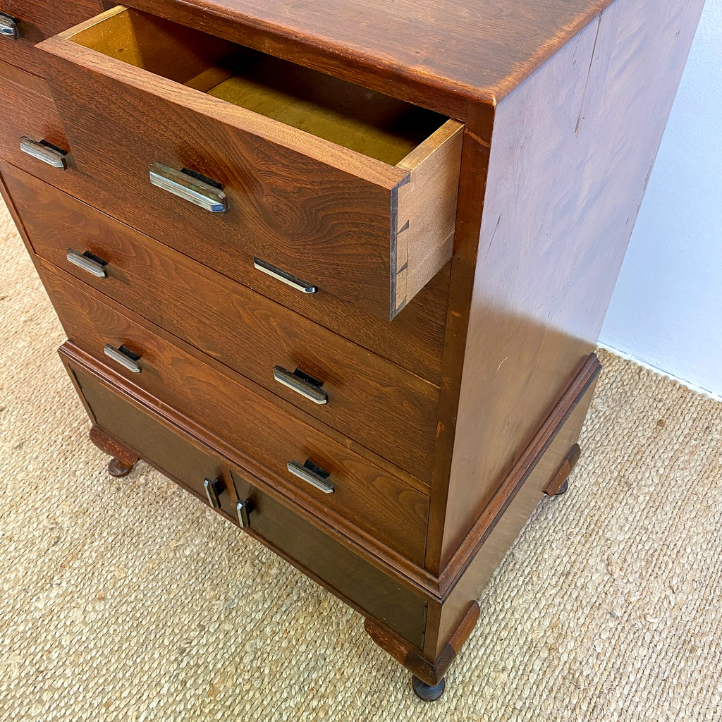 Art Deco Solid Timber Chest Of Drawers